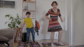 Retired grandmother and grandson sharing hobbies with a dancing video game - Powered by Shutterstock - Get 15% off with code: PIKWIZARD15