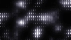 Disco party flashlights. Silver flicker wall lights seamless VJ loop. Disco wall flashing lights, stage shows, night clubs, LED screens, disco parties, glamour, and fashion events.  DJ pop music video - Powered by Shutterstock - Get 15% off with code: PIKWIZARD15