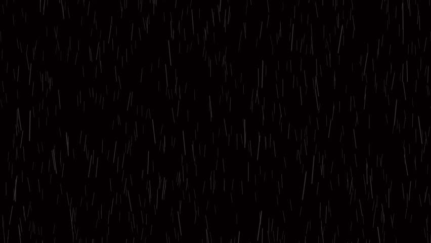 HD loop Raindrops Falling on black background at night. heavy rainfall stormy summer day Real Rain, speedy,  white Sky Drops.