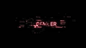 December text with screen effects of technological failures. Spectacular screen glitch with various kinds of interference. Looped - Powered by Shutterstock - Get 15% off with code: PIKWIZARD15