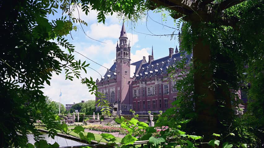 Majestic Peace Palace, one of the places widely know as the international justice city and one the most visited in The Hague City, Netherlands