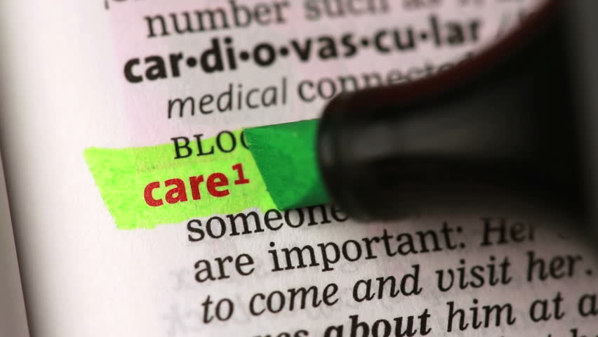 definition-care-highlighted-dictionary-stock-footage-video-100