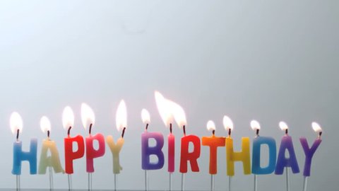 Happy Birthday Candles On Black の動画素材 ロイヤリティフリー Shutterstock