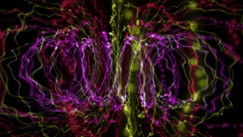 Creative abstract colourful oscillating lines