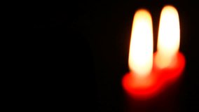lit candle video