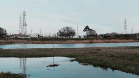 Landscape with puddles and flowing river - Powered by Shutterstock - Get 15% off with code: PIKWIZARD15