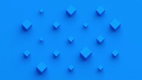 Abstract animation, geometric background design with blue cubes, 4k looping video, 3d render - Powered by Shutterstock - Get 15% off with code: PIKWIZARD15