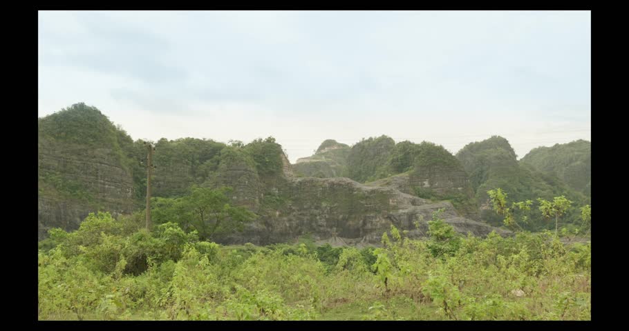 Low angle shot with bautiful mountain and natural sky in mid day summer