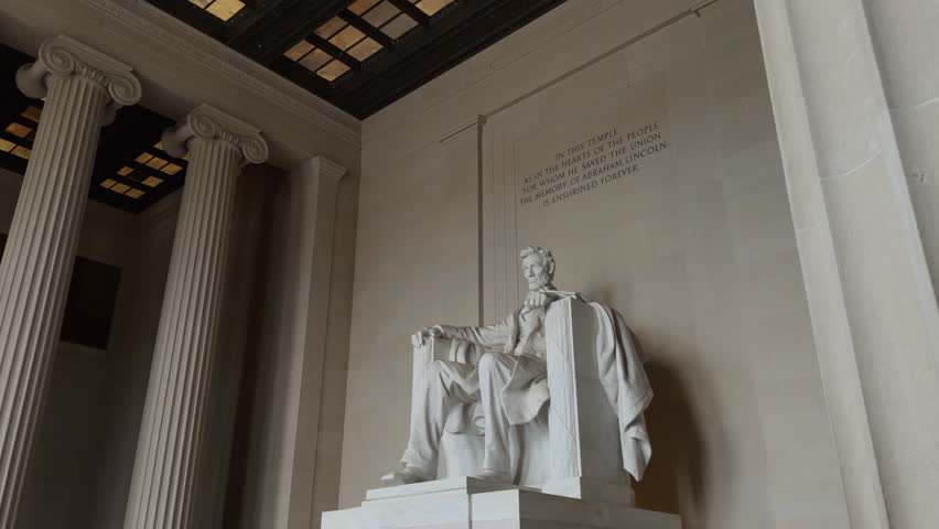 The Lincoln Memorial statue, with inscription in the background. The Lincoln Memorial, in Washington, is a U.S. national memorial that honors the 16th president of the United States, Abraham Lincoln.
