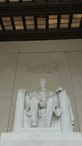 The Lincoln Memorial statue, with inscription in the background. The Lincoln Memorial, in Washington,is a U.S. national memorial that honors the 16th president of the United States, Abraham Lincoln.