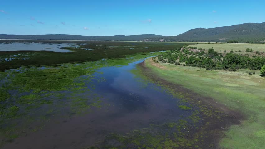 Mormon Lake Near Flagstaff Arizona, America, USA.