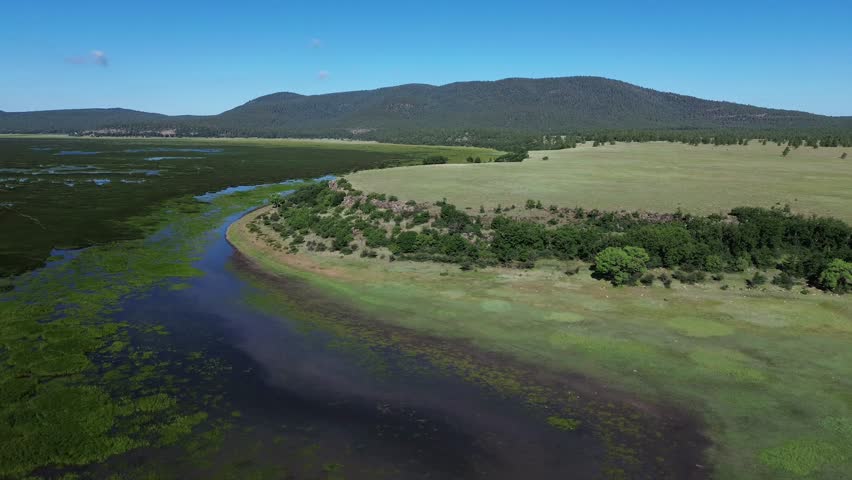Mormon Lake Near Flagstaff Arizona, America, USA.
