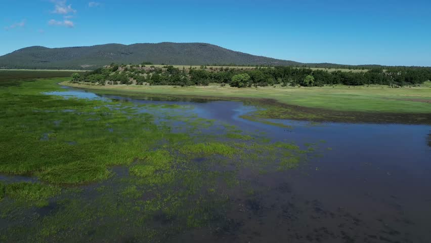 Mormon Lake Near Flagstaff Arizona, America, USA.