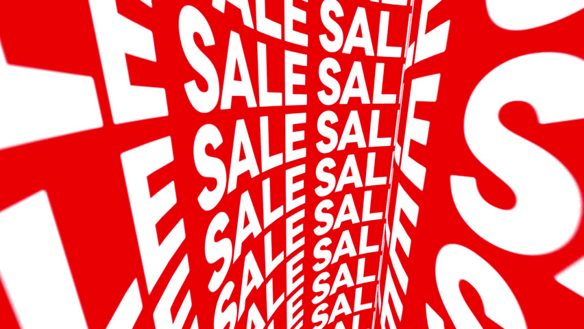 Sale discount animation on red bachground for shopping event, Sale discount looped motion graphic for banner, advertising, black friday promo ad