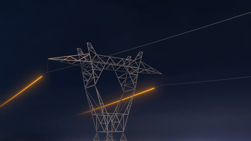 Transmission of electricity through high voltage wires