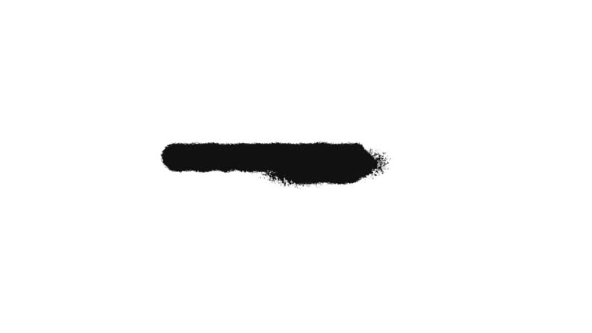 An abstract animation template of black stain for writing text on white backdrop
