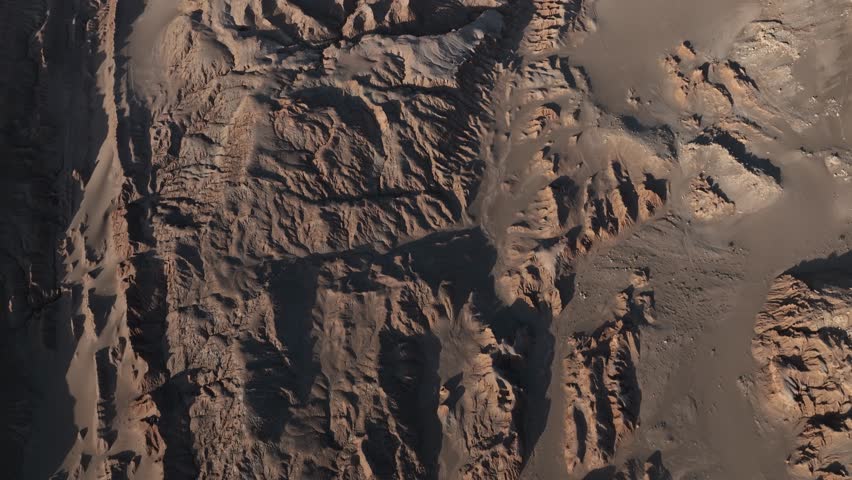 Atacama Desert, Chile. San Pedro de Atacama, Valle de la Luna. Aerial view by drone.