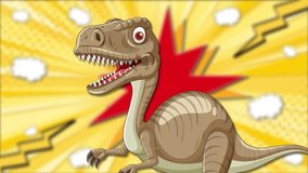 Dinosaur reacts to a sudden explosion - Powered by Shutterstock - Get 15% off with code: PIKWIZARD15