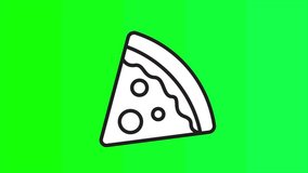 pizza slice motion graphic 2d animation, 4K green screen motion graphic element - Powered by Shutterstock - Get 15% off with code: PIKWIZARD15