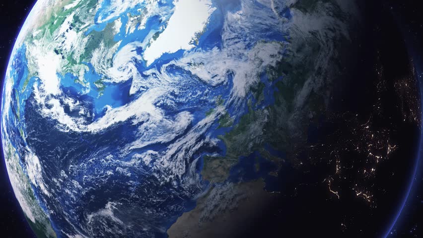 Zooming in and focusing on Palma, Spain frome space - Perfect for Travel Intros and Backgrounds. Realistic 3D Animation.