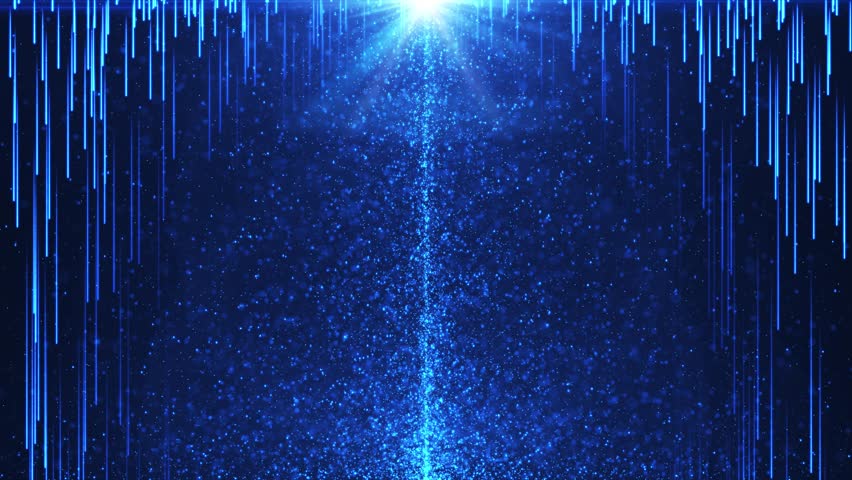Falling bright particles, animation of dust and shiny dots, beautiful bokeh, rain of particles, glitter. animation Seamless loop video 4k.
