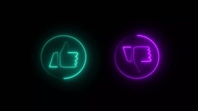 Abstract Audio icon. neon media player button. Glowing neon effect music icon on black background. Neon sign music icon animation. - Powered by Shutterstock - Get 15% off with code: PIKWIZARD15