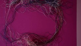 Frame. Chaotically tangled threads. Embroidery threads randomly woven. Knot. Extreme macro. Beautiful story for intro. Title credits. Abstract screensaver. Handicraft entropy concept. Disorder measure - Powered by Shutterstock - Get 15% off with code: PIKWIZARD15