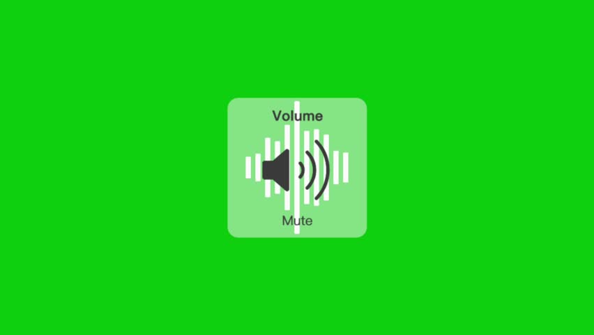 Mute icon rendering vector illustration on green screen, audio karaoke loudspeaker, mic microphone music mute icon record, rounded square sing sound speaker logo vocal voice logo volume, volume button