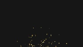 Gold Confetti Explosions on Alpha Matte Channel - Powered by Shutterstock - Get 15% off with code: PIKWIZARD15