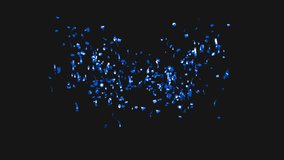 Blue Confetti Explosion on Alpha channel.  - Powered by Shutterstock - Get 15% off with code: PIKWIZARD15