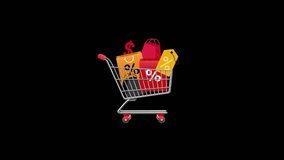 Online Shop Cart Animation Shopping Bags - Powered by Shutterstock - Get 15% off with code: PIKWIZARD15