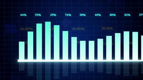 Business graph animation with financial data on stock market. Global business analyzing concept with trade statistics. - Powered by Shutterstock - Get 15% off with code: PIKWIZARD15