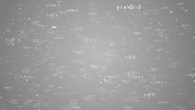 Formulas dark background. Business concept. 3d render. School education presentation hologram elements of digital data chart, communication, computing and circle percent vitality. 3D Illustration - Powered by Shutterstock - Get 15% off with code: PIKWIZARD15