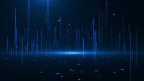 Digital technology Business corporate particles clean presentation broadcast background event game trailer titles cinematic openers. Deep cyber stage wave. event, party, carnival, celebration. 4K 3D - Powered by Shutterstock - Get 15% off with code: PIKWIZARD15