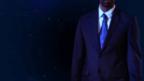 Businessman virtual display HUd Hologram AI machine deep learning data mining deep learning, security internet hacker, online internet robotic system, financial virtual networks. 3D Illustration - Powered by Shutterstock - Get 15% off with code: PIKWIZARD15