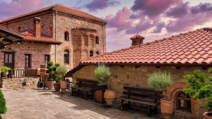 Meteora Monastery, Greece. UNESCO World Heritage Site