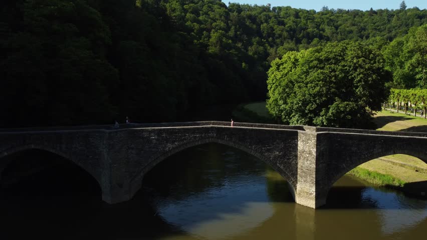A Stone Bridge Over a River in Bouillon