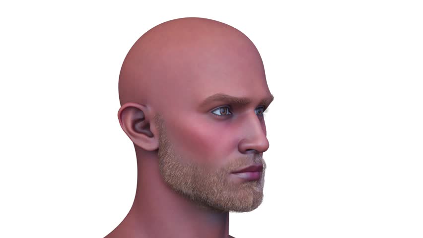 3D rendering of a man