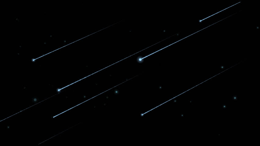 aipha Meteor shower falls in the night universe starry sky