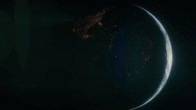 Rotating view of the Earth from space with the Moon in the background, 4K 60fps - Powered by Shutterstock - Get 15% off with code: PIKWIZARD15