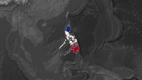 Philippines Flat Map Flag Black and White Map - Powered by Shutterstock - Get 15% off with code: PIKWIZARD15