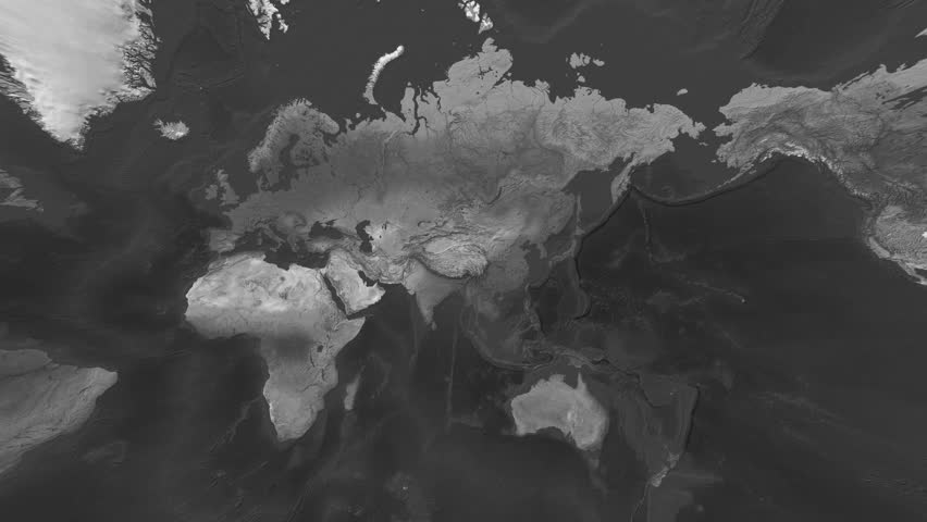 China Flat Map Flag Black and White Map