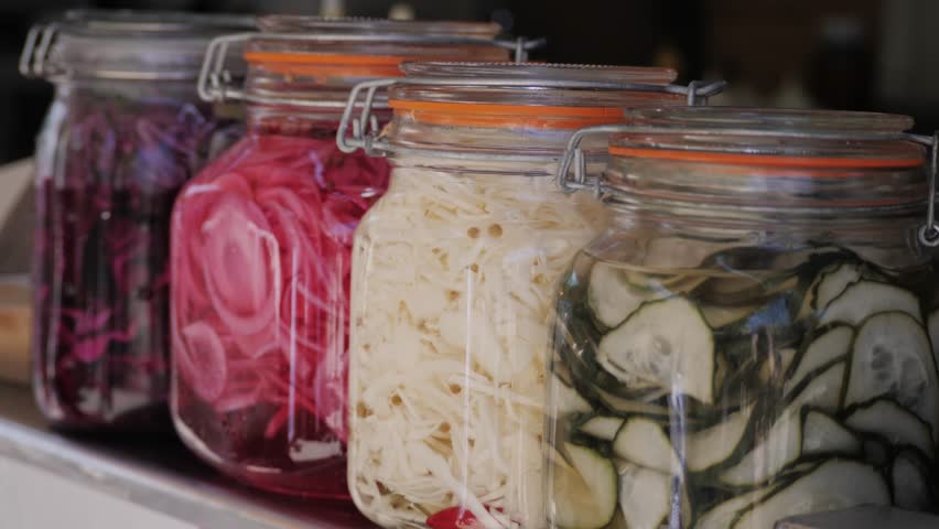 Assorted Pickled Vegetables in Vibrant Colors, combining healthy, fresh, and delicious aspects