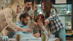 Multiracial creative team business men women girls guys male female coworkers colleagues corporate discussion group talk office meeting diverse students freelance coworking discuss debate brainstorm - Powered by Shutterstock - Get 15% off with code: PIKWIZARD15