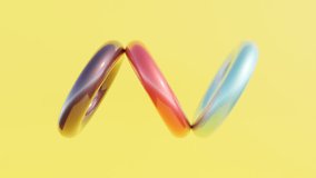 Abstract 3D Animation of Three Interlinked Torus Shapes for Modern Geometric Design and Dynamic Motion Graphic Background - Powered by Shutterstock - Get 15% off with code: PIKWIZARD15