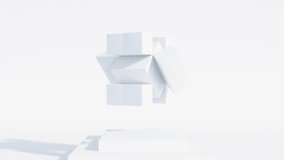 White Aesthetic 3D Cube Motion: Seamless Geometric Animation with Modern Abstract Design - Powered by Shutterstock - Get 15% off with code: PIKWIZARD15