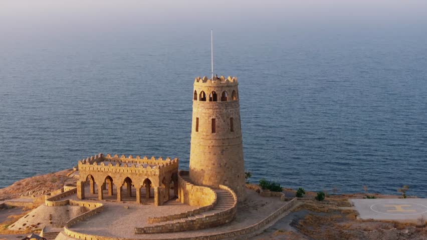 Sawadi Islands in Oman have sandy shores and clear waters, perfect for snorkeling. The area is dominated by the historical Al Sawadi Fort with scenic views