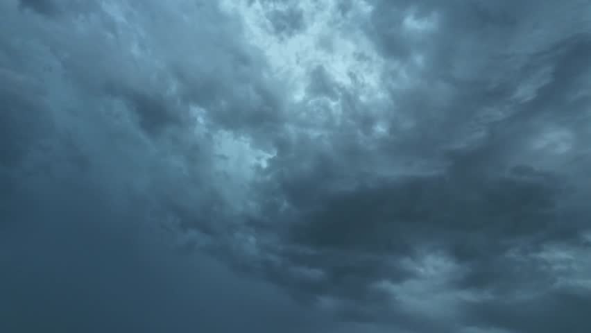 Lightning from Dark storm clouds covering the sky