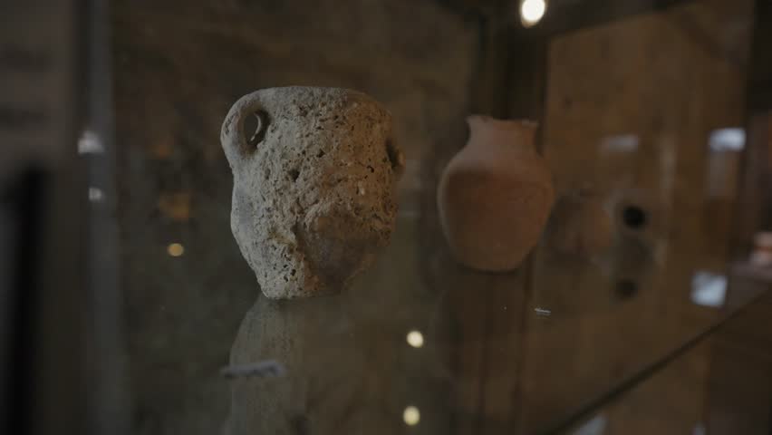Shot of ancient show piece in a museum 