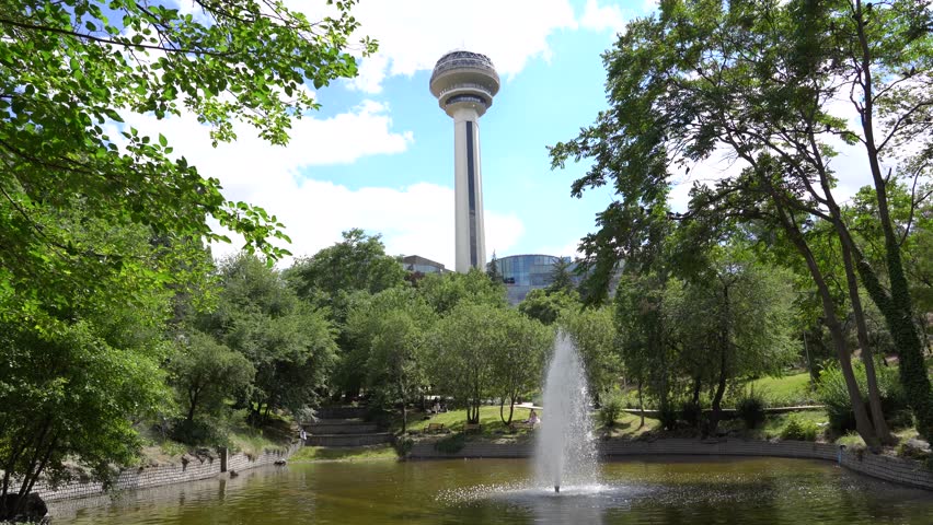 Atakule tower bulding in ankara turkey